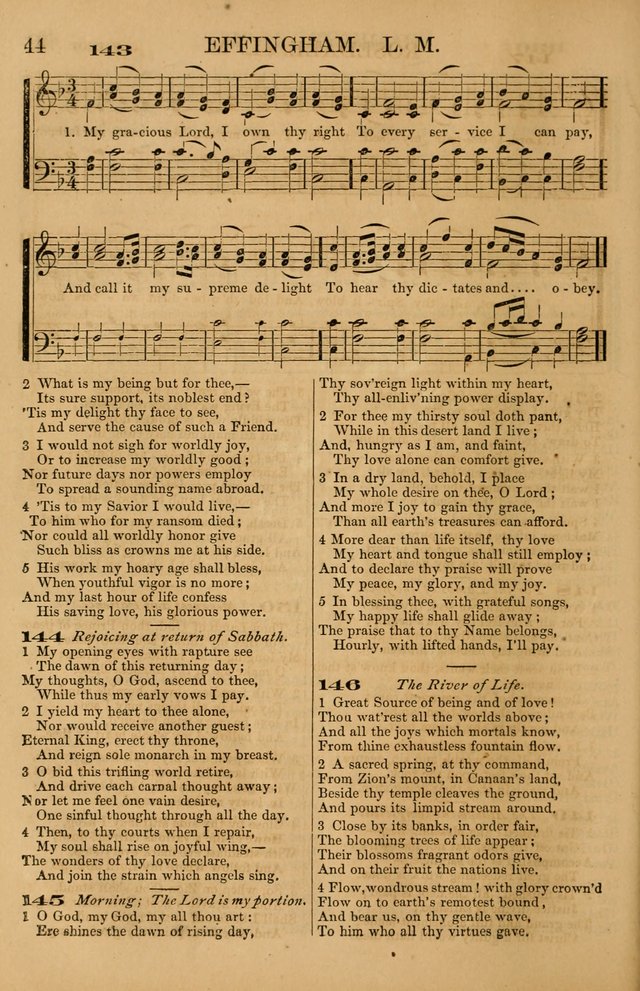 The Tribute of Praise: a collection of hymns and tunes for public and social worship, and for use in the family circle page 44