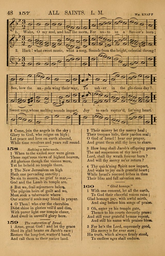 The Tribute of Praise: a collection of hymns and tunes for public and social worship, and for use in the family circle page 48