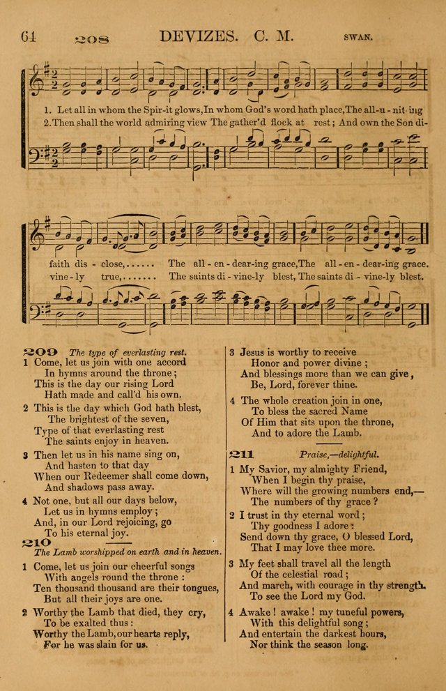 The Tribute of Praise: a collection of hymns and tunes for public and social worship, and for use in the family circle page 64