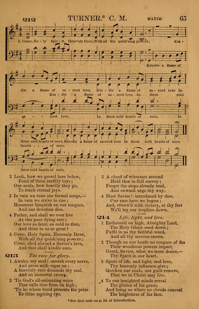 The Tribute of Praise: a collection of hymns and tunes for public and social worship, and for use in the family circle page 65