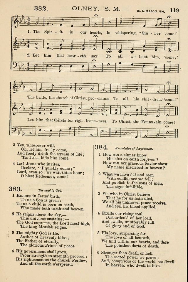 The Tribute of Praise: a collection of hymns and tunes for public and social worship, and for the use in the family circle and Sabbath school page 119