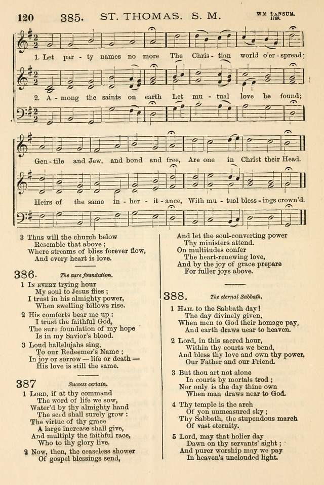 The Tribute of Praise: a collection of hymns and tunes for public and social worship, and for the use in the family circle and Sabbath school page 120