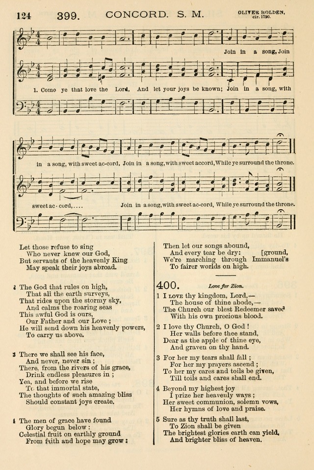 The Tribute of Praise: a collection of hymns and tunes for public and social worship, and for the use in the family circle and Sabbath school page 124