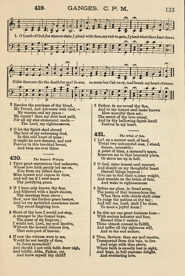 The Tribute of Praise: a collection of hymns and tunes for public and social worship, and for the use in the family circle and Sabbath school page 133