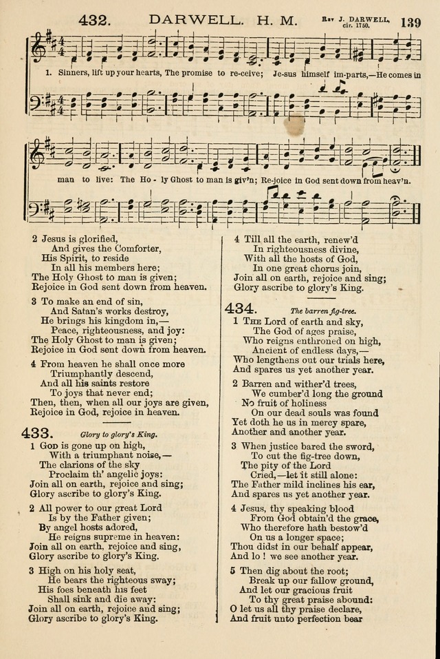The Tribute of Praise: a collection of hymns and tunes for public and social worship, and for the use in the family circle and Sabbath school page 139