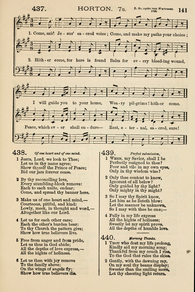 The Tribute of Praise: a collection of hymns and tunes for public and social worship, and for the use in the family circle and Sabbath school page 141