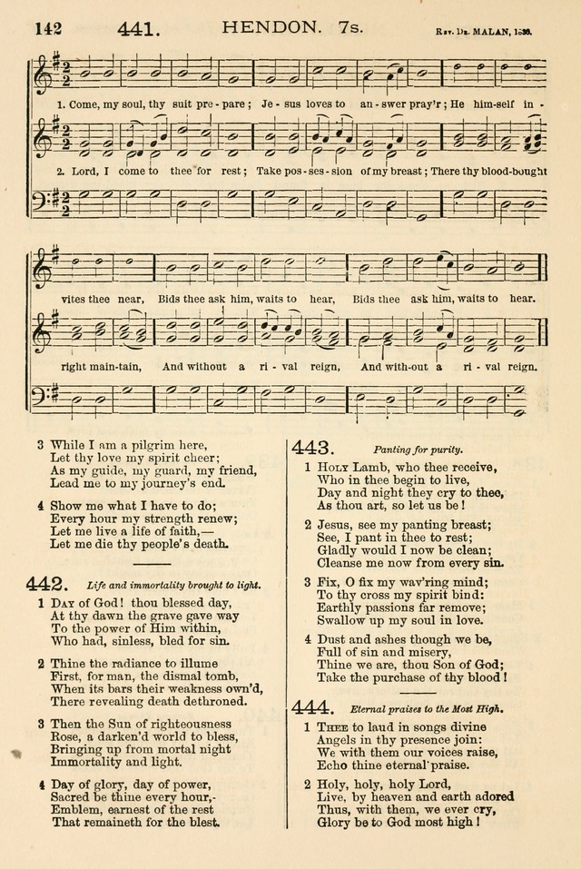 The Tribute of Praise: a collection of hymns and tunes for public and social worship, and for the use in the family circle and Sabbath school page 142