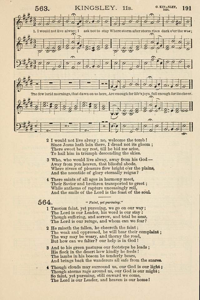 The Tribute of Praise: a collection of hymns and tunes for public and social worship, and for the use in the family circle and Sabbath school page 191