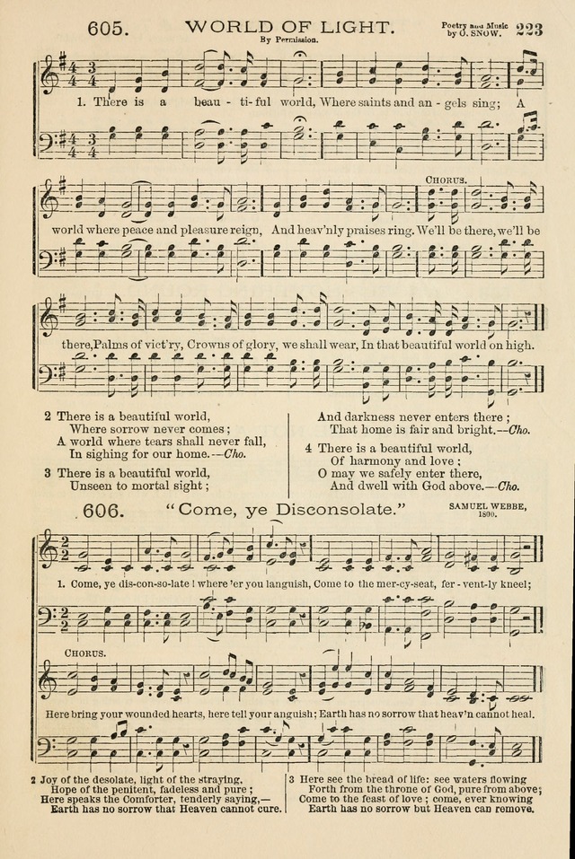 The Tribute of Praise: a collection of hymns and tunes for public and social worship, and for the use in the family circle and Sabbath school page 223