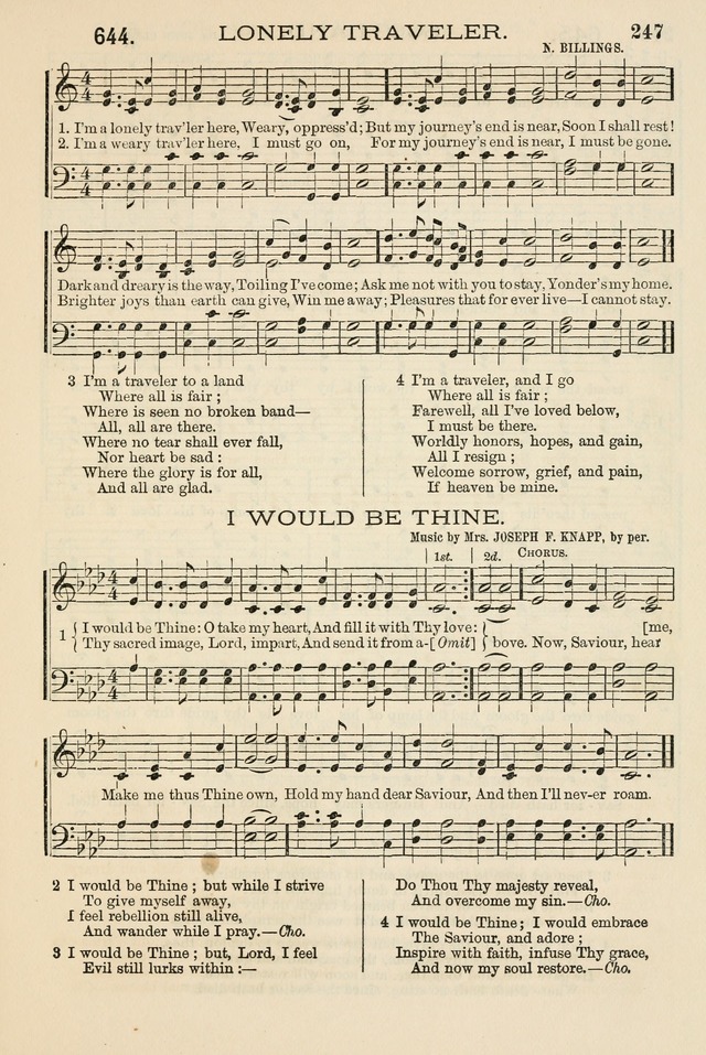 The Tribute of Praise: a collection of hymns and tunes for public and social worship, and for the use in the family circle and Sabbath school page 247