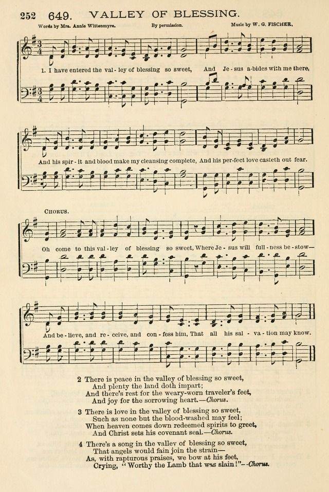 The Tribute of Praise: a collection of hymns and tunes for public and social worship, and for the use in the family circle and Sabbath school page 252