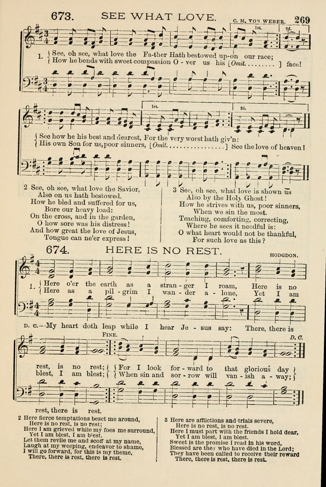 The Tribute of Praise: a collection of hymns and tunes for public and social worship, and for the use in the family circle and Sabbath school page 269