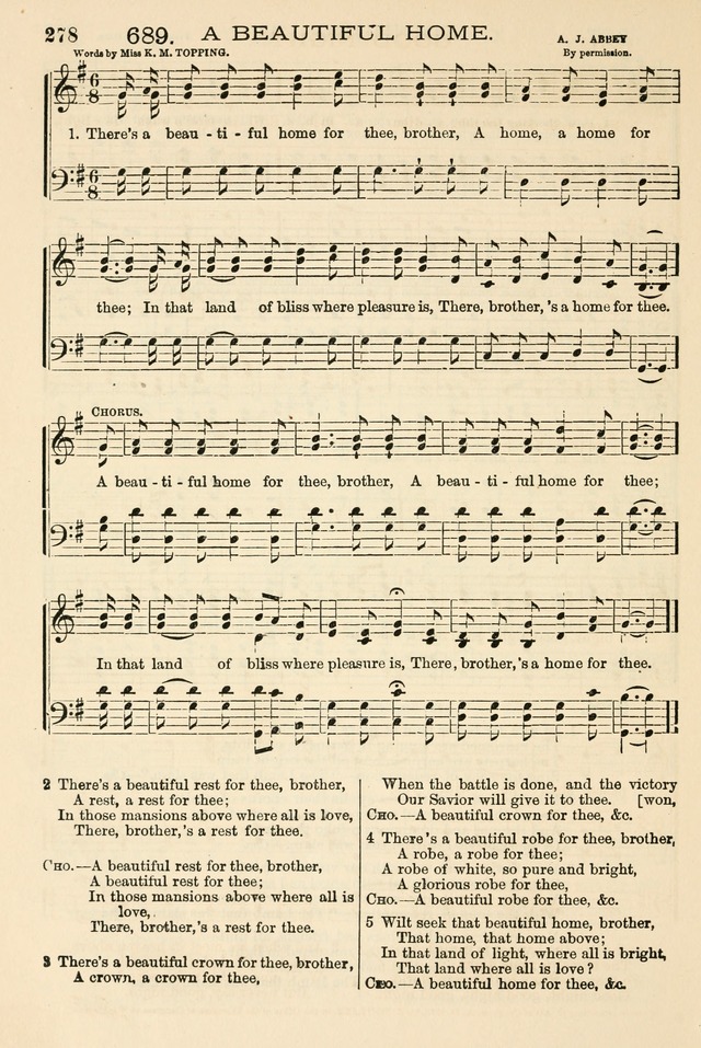 The Tribute of Praise: a collection of hymns and tunes for public and social worship, and for the use in the family circle and Sabbath school page 278