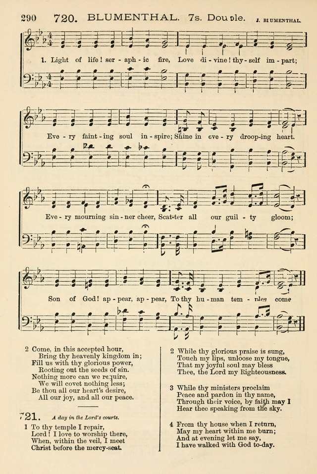 The Tribute of Praise: a collection of hymns and tunes for public and social worship, and for the use in the family circle and Sabbath school page 290