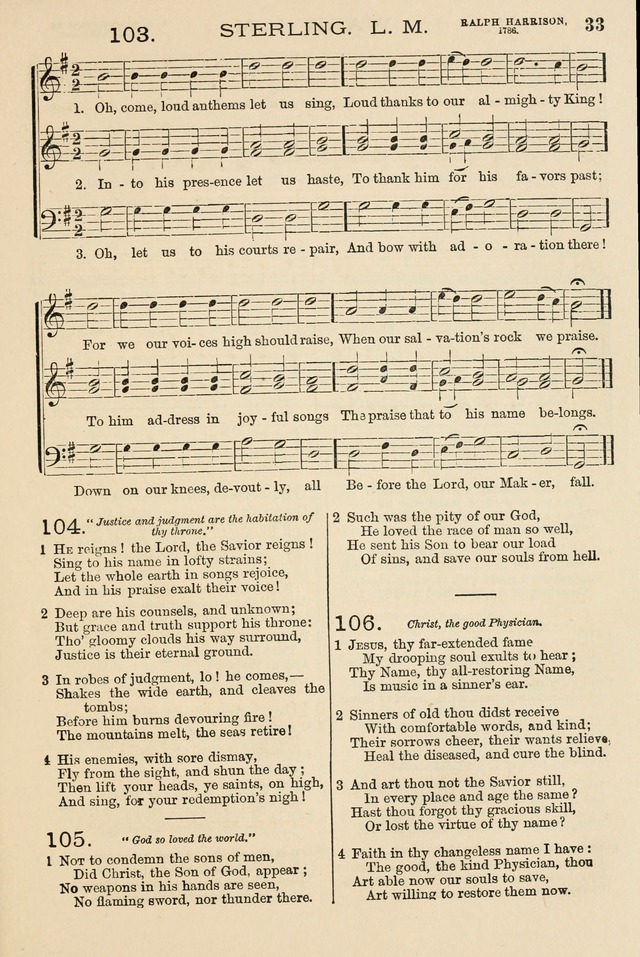 The Tribute of Praise: a collection of hymns and tunes for public and social worship, and for the use in the family circle and Sabbath school page 33
