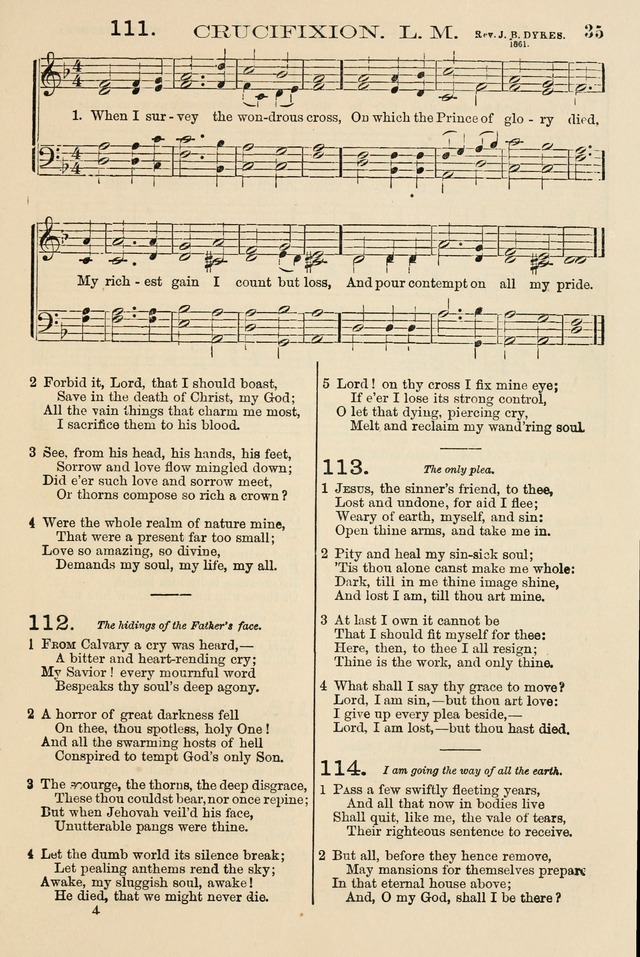 The Tribute of Praise: a collection of hymns and tunes for public and social worship, and for the use in the family circle and Sabbath school page 35