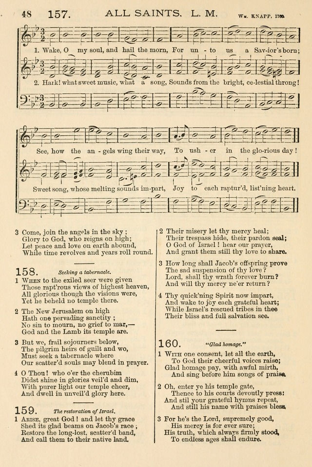 The Tribute of Praise: a collection of hymns and tunes for public and social worship, and for the use in the family circle and Sabbath school page 48