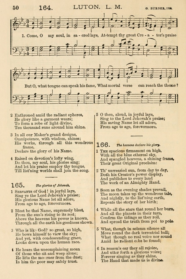 The Tribute of Praise: a collection of hymns and tunes for public and social worship, and for the use in the family circle and Sabbath school page 50