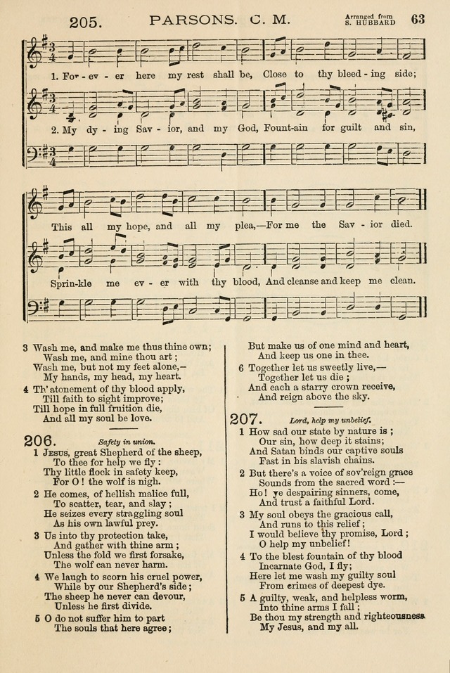The Tribute of Praise: a collection of hymns and tunes for public and social worship, and for the use in the family circle and Sabbath school page 63