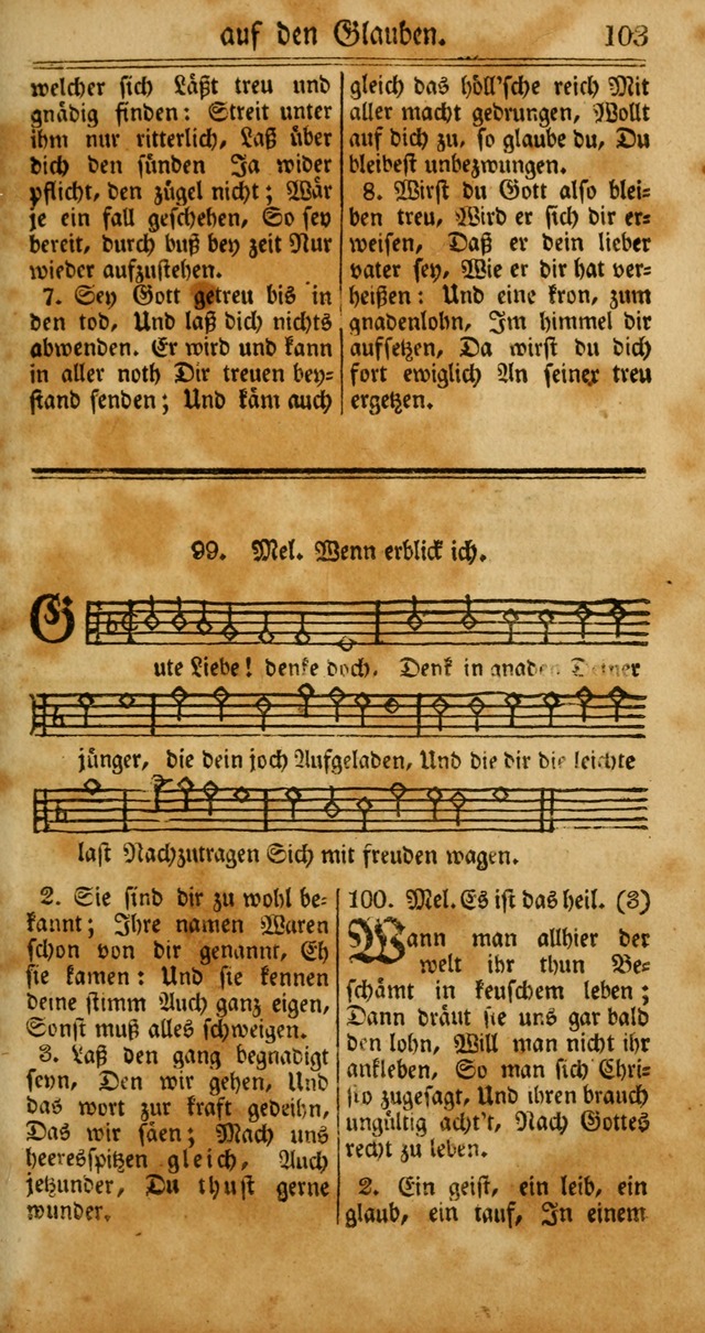 Unpartheyisches Gesang-Buch: enhaltend Geistrieche Lieder und Psalmen, zum allgemeinen Gebrauch des wahren Gottesdienstes (4th verb. Aufl., mit einem Anhang) page 183