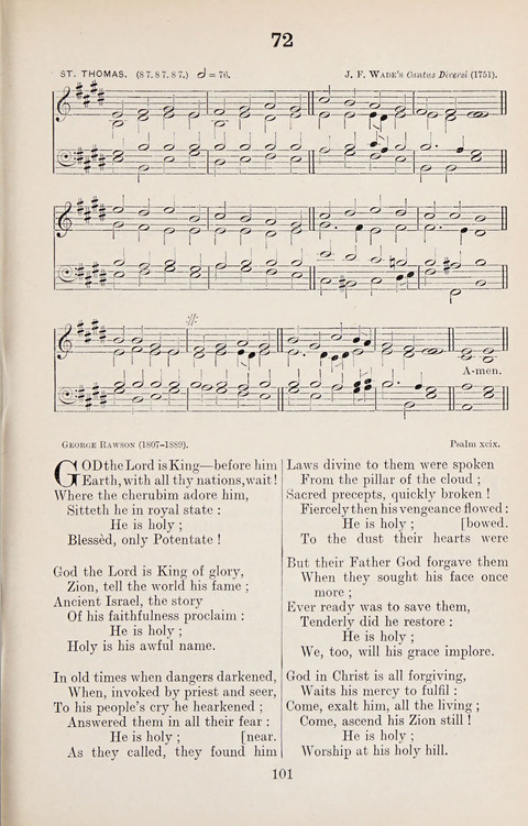 The University Hymn Book page 100