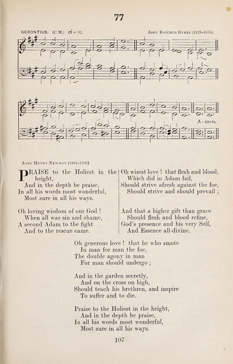 The University Hymn Book page 106