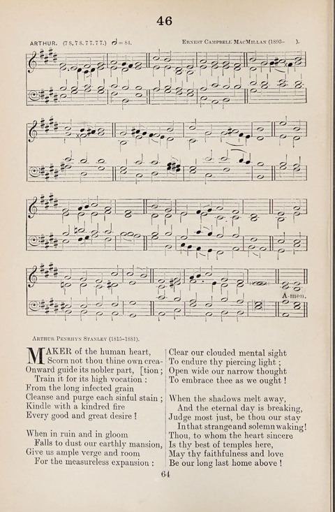 The University Hymn Book page 63