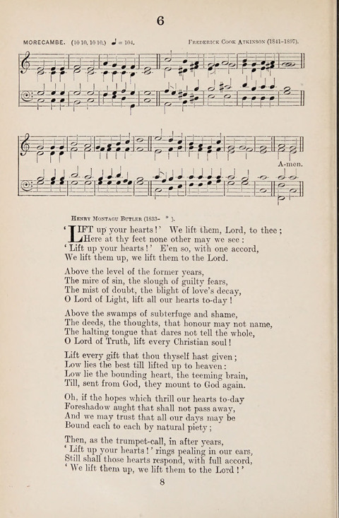 The University Hymn Book page 7