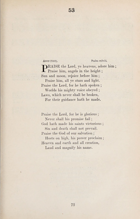 The University Hymn Book page 72