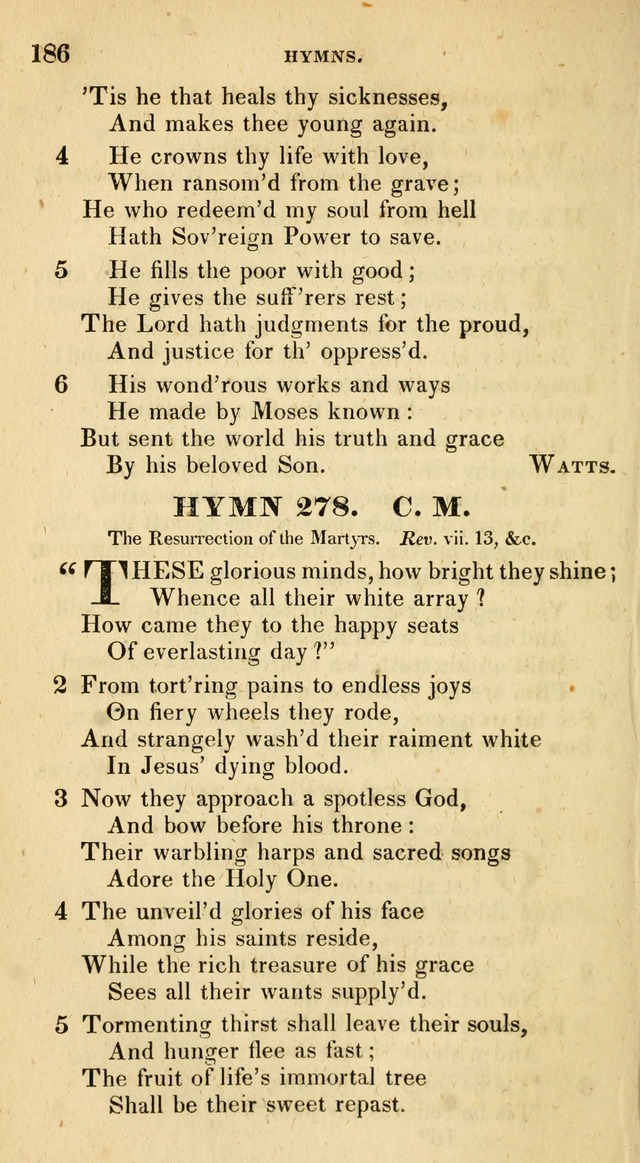 The Universalist Hymn-Book: a new collection of psalms and hymns, for the use of Universalist Societies (Stereotype ed.) page 186