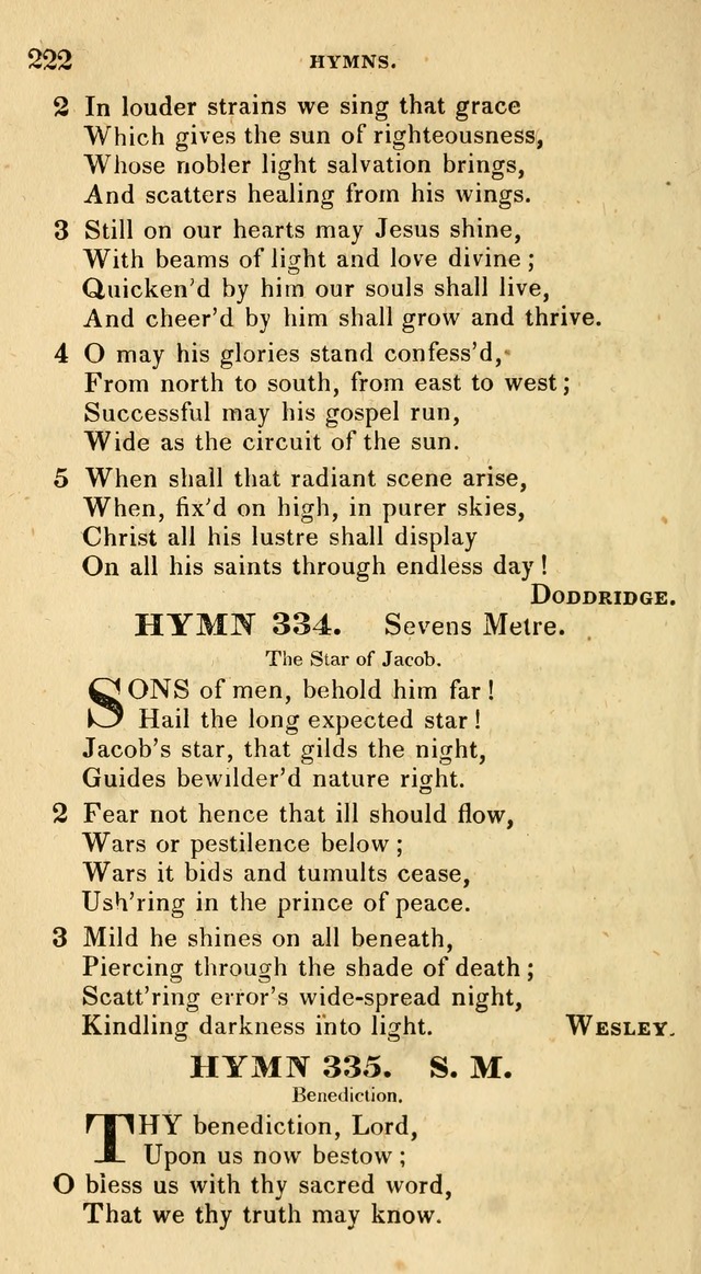 The Universalist Hymn-Book: a new collection of psalms and hymns, for the use of Universalist Societies (Stereotype ed.) page 222