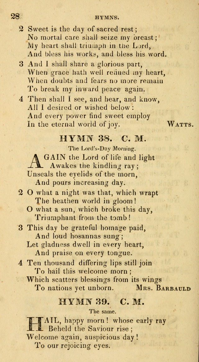 The Universalist Hymn-Book: a new collection of psalms and hymns, for the use of Universalist Societies (Stereotype ed.) page 28