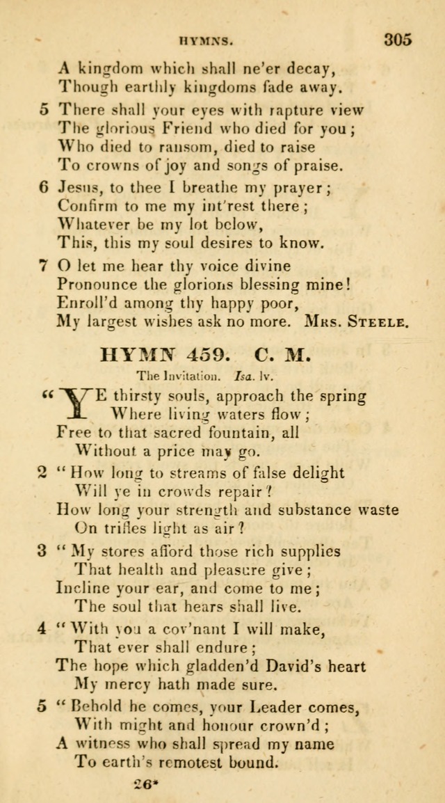The Universalist Hymn-Book: a new collection of psalms and hymns, for the use of Universalist Societies (Stereotype ed.) page 305