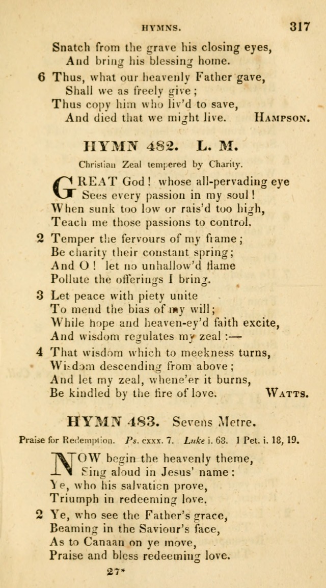 The Universalist Hymn-Book: a new collection of psalms and hymns, for the use of Universalist Societies (Stereotype ed.) page 317