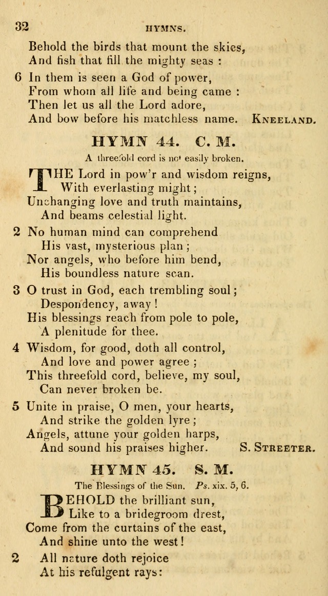The Universalist Hymn-Book: a new collection of psalms and hymns, for the use of Universalist Societies (Stereotype ed.) page 32