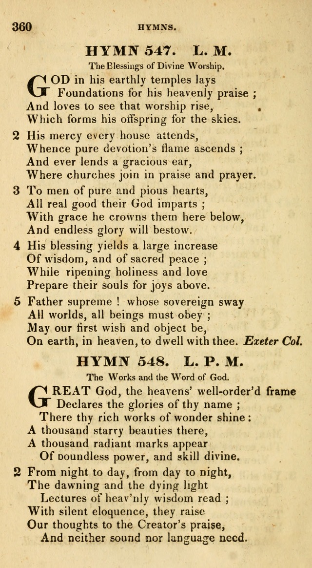 The Universalist Hymn-Book: a new collection of psalms and hymns, for the use of Universalist Societies (Stereotype ed.) page 360