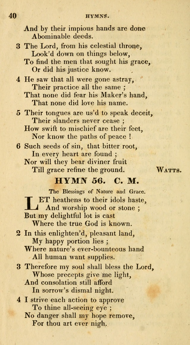 The Universalist Hymn-Book: a new collection of psalms and hymns, for the use of Universalist Societies (Stereotype ed.) page 40