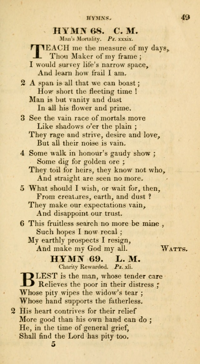 The Universalist Hymn-Book: a new collection of psalms and hymns, for the use of Universalist Societies (Stereotype ed.) page 49