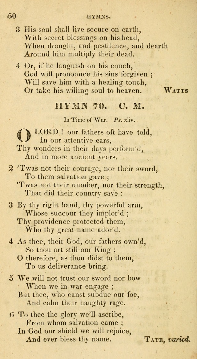 The Universalist Hymn-Book: a new collection of psalms and hymns, for the use of Universalist Societies (Stereotype ed.) page 50