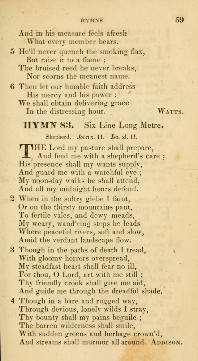 The Universalist Hymn-Book: a new collection of psalms and hymns, for the use of Universalist Societies (Stereotype ed.) page 59