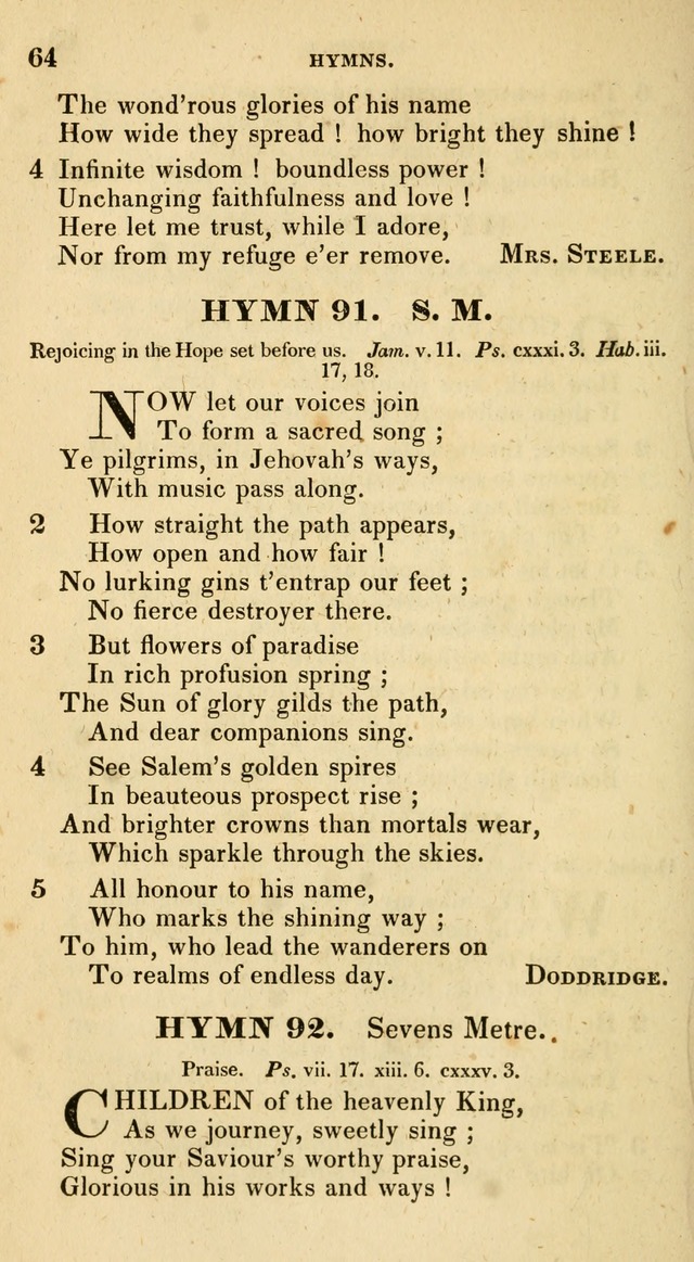 The Universalist Hymn-Book: a new collection of psalms and hymns, for the use of Universalist Societies (Stereotype ed.) page 64