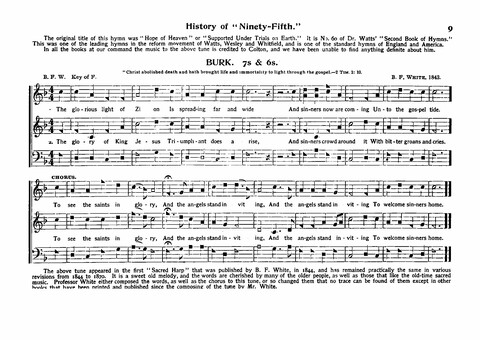 Union Harp and History of Songs: with sketch of the authors of tunes and hymns page 9