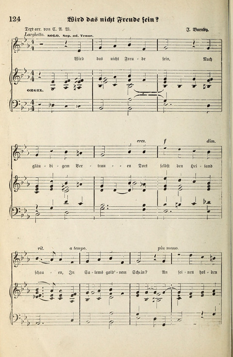 Unser Kirchenchor: eine Sammlung geistlicher Lieder für gemischten Chor page 124