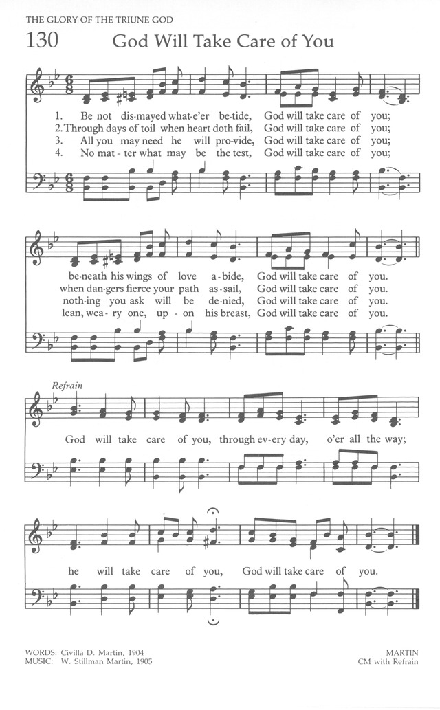 The United Methodist Hymnal page 130