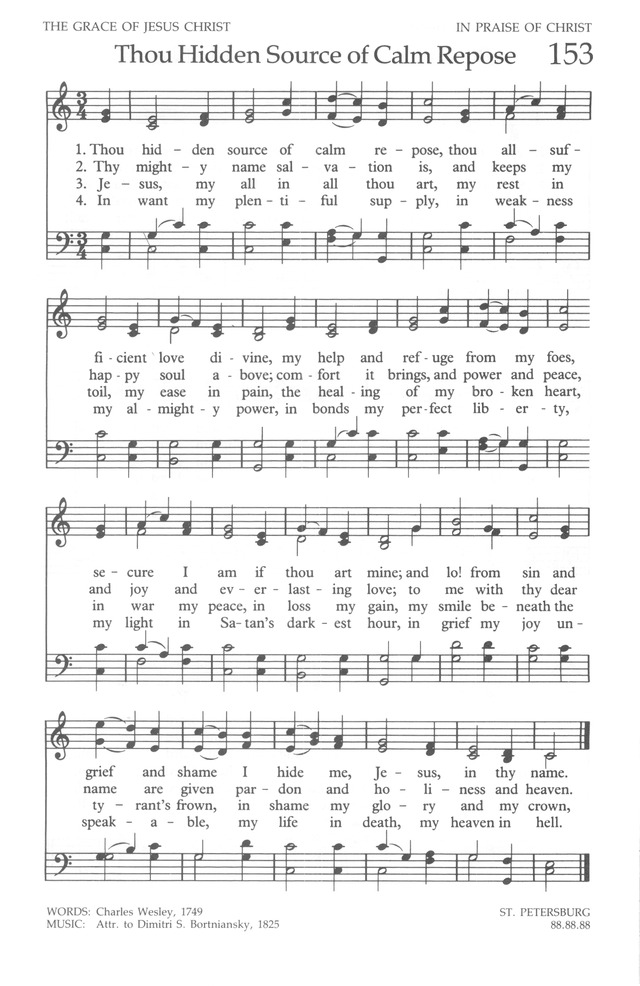 The United Methodist Hymnal page 153
