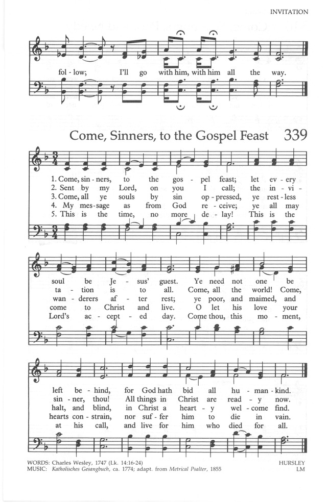 The United Methodist Hymnal page 341