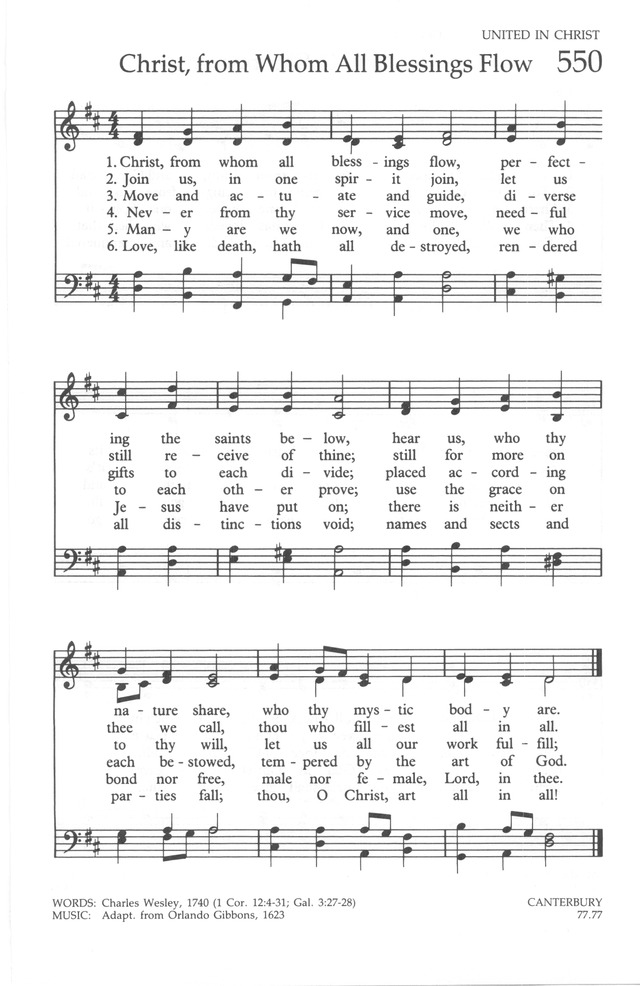 The United Methodist Hymnal page 555