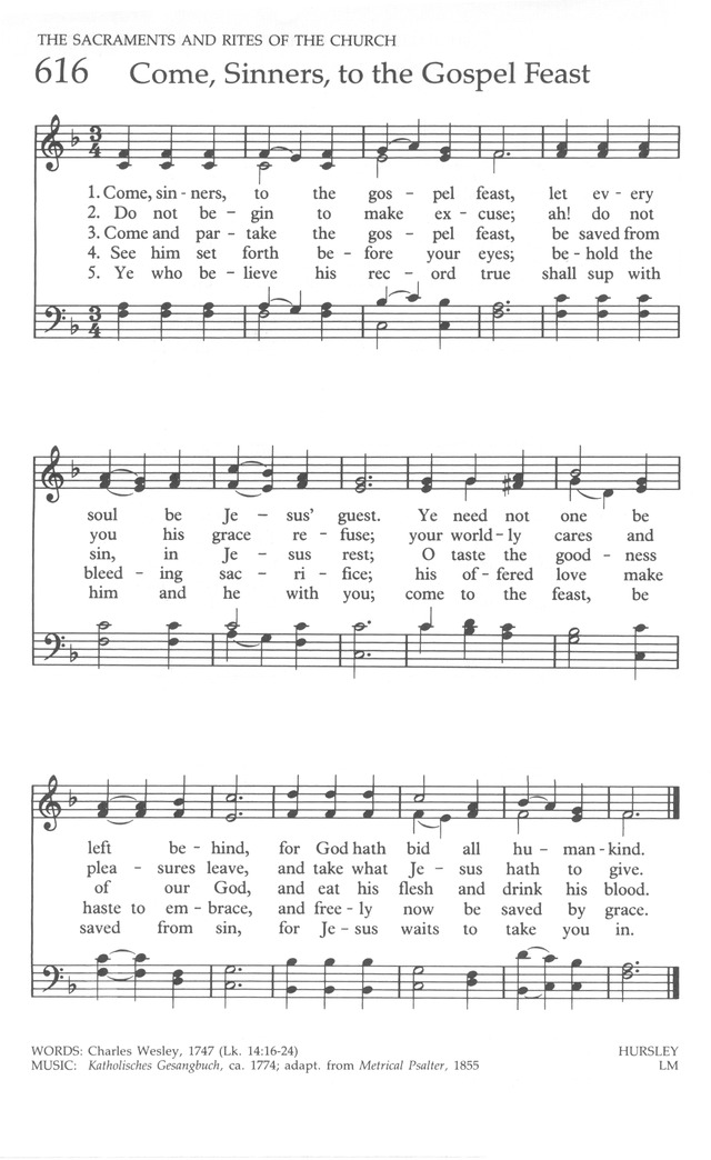 The United Methodist Hymnal page 618