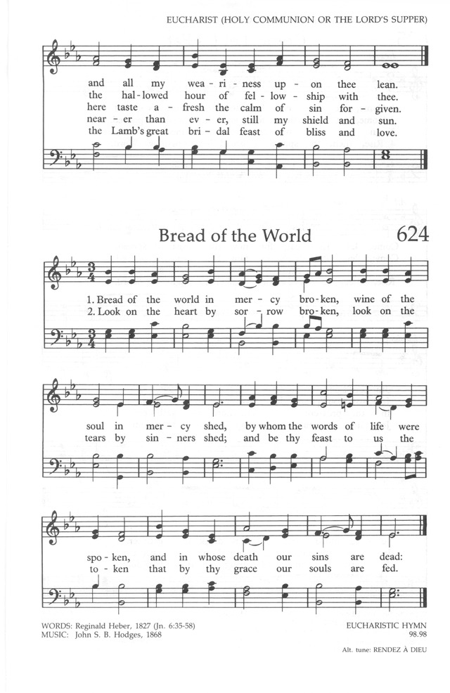 The United Methodist Hymnal page 629
