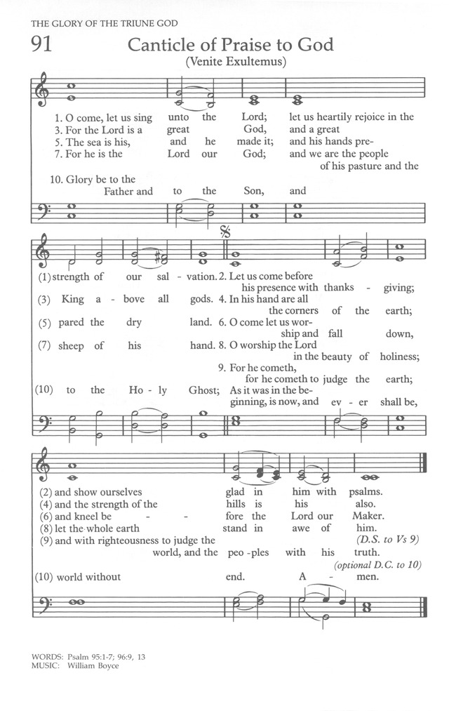 The United Methodist Hymnal page 90